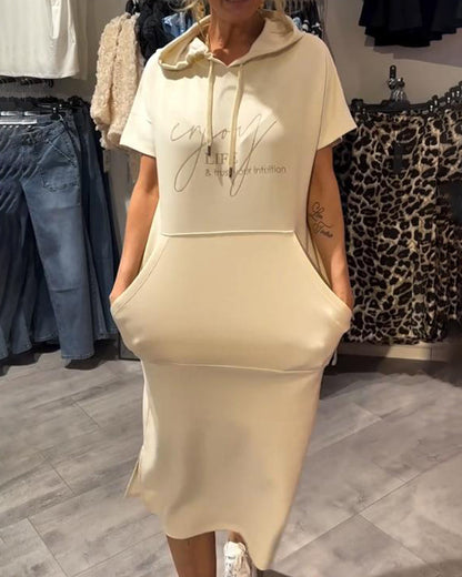 Manon - Robe Hoodie Décontractée